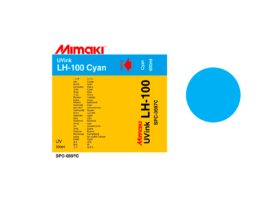 Чернила для плоттеров  УФ Mimaki LH-100UV LED Cyan