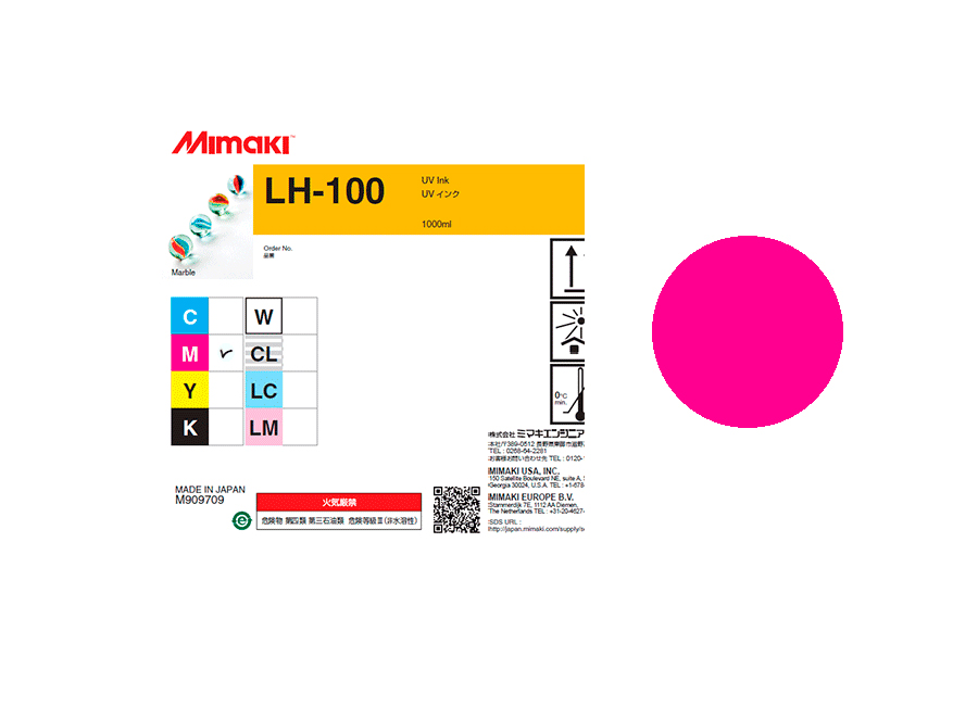 Чернила для плоттеров  УФ Mimaki LH-100UV LED Magenta