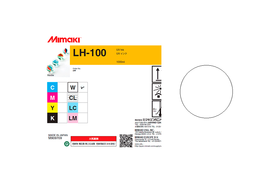 Чернила для плоттеров  УФ Mimaki LH-100UV LED White