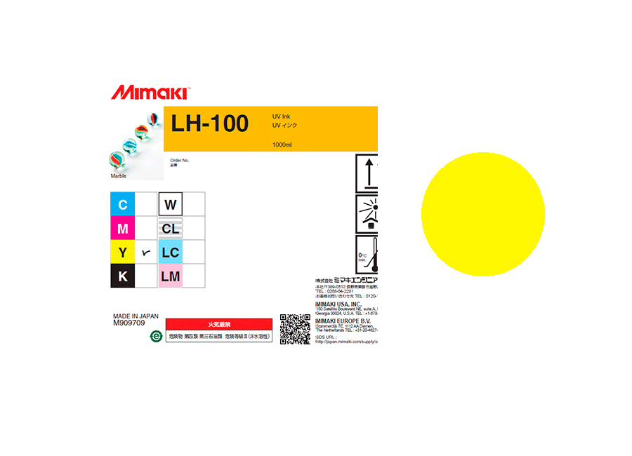 Чернила для плоттеров  УФ Mimaki LH-100UV LED Yellow