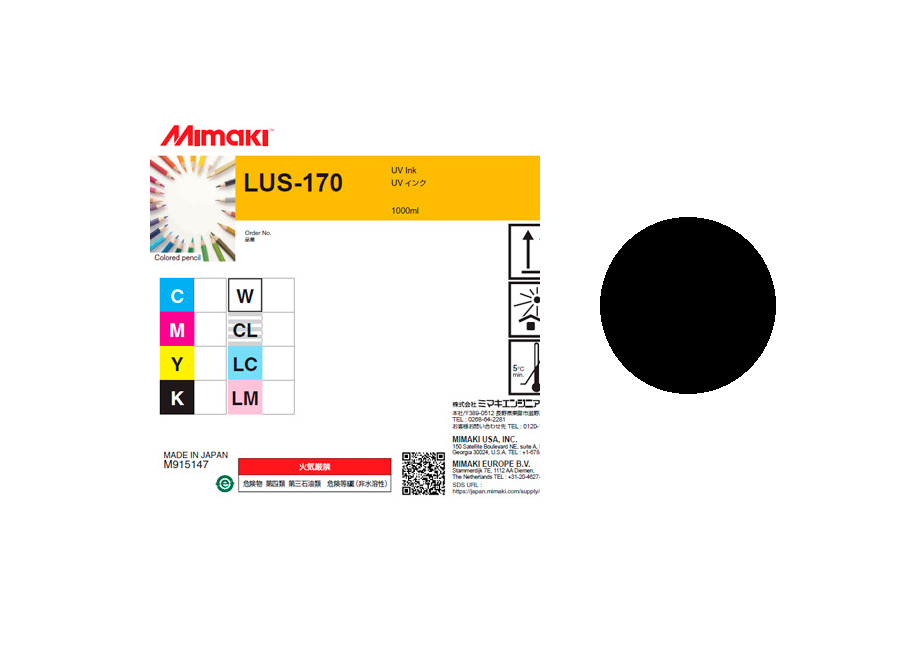 Чернила для плоттеров  УФ Mimaki LUS-170UV LED Black