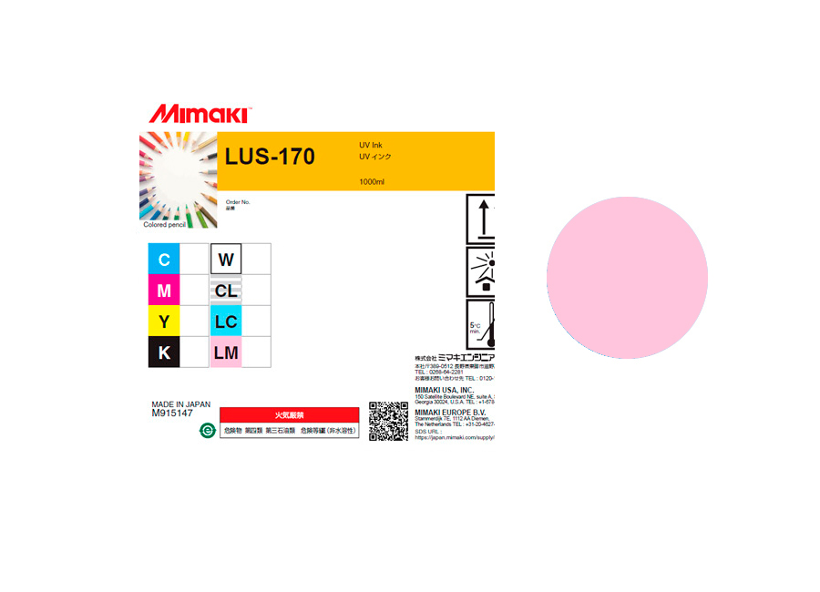 Чернила для плоттеров  УФ Mimaki LUS-170UV LED Light Magenta