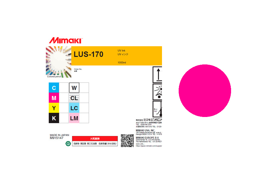 Чернила для плоттеров  УФ Mimaki LUS-170UV LED Magenta