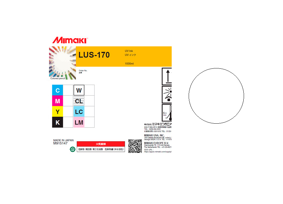 Чернила для плоттеров  УФ Mimaki LUS-170UV LED White