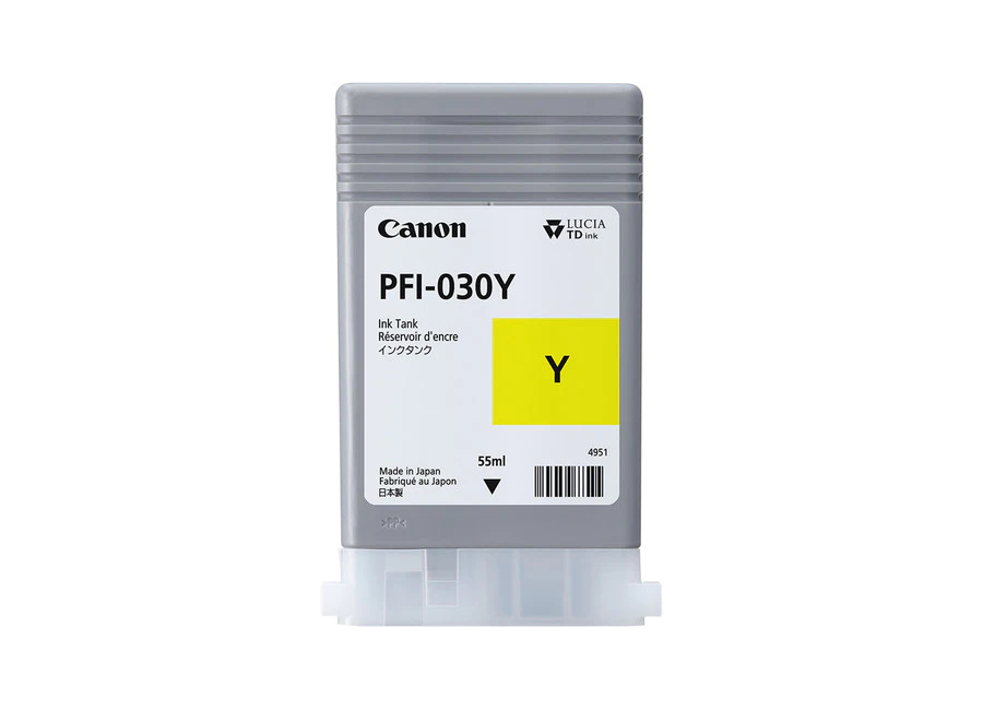 Чернила пигментные Canon Pigment Ink PFI-030 (Yellow) Желтый