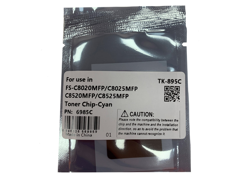 Чип картриджа TK-895 для KYOCERA FS-C8020MFP/8025MFP/8520MFP/8525MFP (CET) Cyan