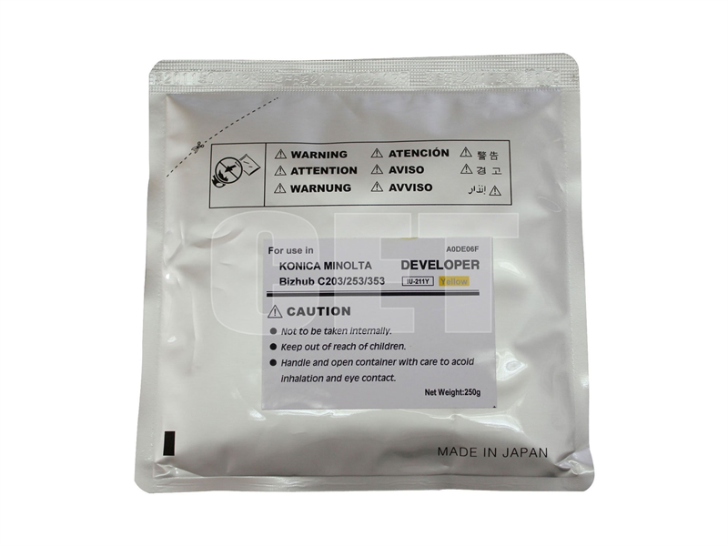 Девелопер для KONICA MINOLTA Bizhub C200/C203/C253/C353 (CET) Yellow