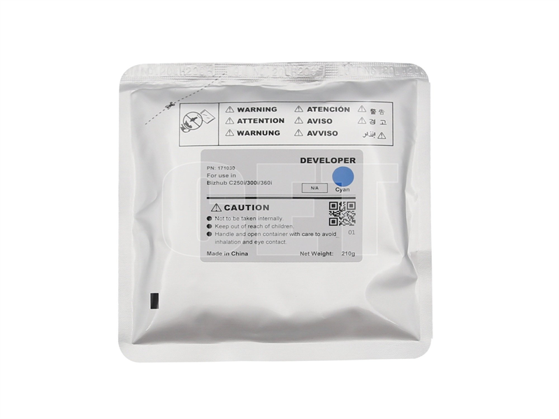 Девелопер для KONICA MINOLTA Bizhub C250i/300i/360i (CET) Cyan