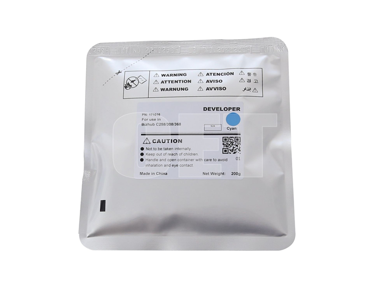 Девелопер для KONICA MINOLTA Bizhub C258/C308/C368 (CET) Cyan