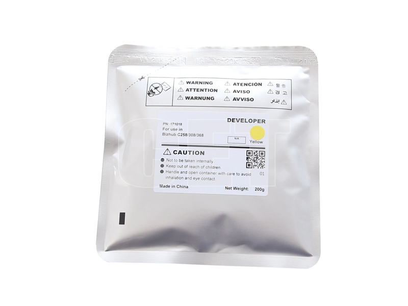 Девелопер для KONICA MINOLTA Bizhub C258/C308/C368 (CET) Yellow