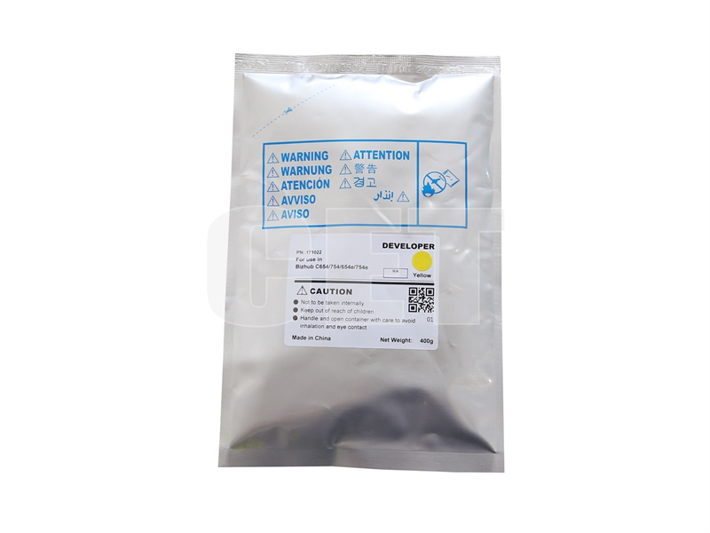Девелопер для KONICA MINOLTA Bizhub C654/C754/C654e/C754e (CET) Yellow