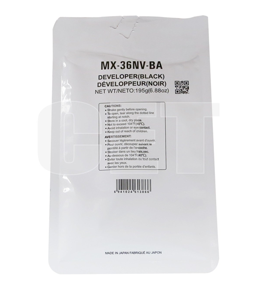 Девелопер MX-36GVBA для SHARP MX-2310U/2610N/2640N/3115N/3610N (CET) Black
