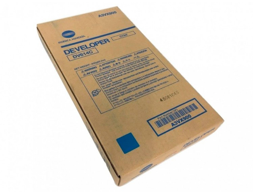Девелопер синий Konica Minolta DV614C (A3VX900)