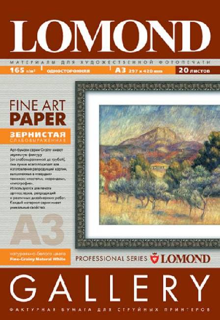 Дизайнерская бумага  Lomond Fine-Grainy Natural White Fine Art Gallery