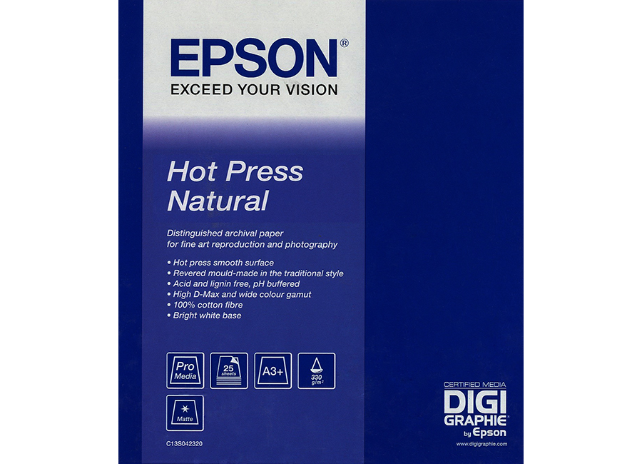 Фотобумага  Epson Art Paper Hot Press Natural A3+