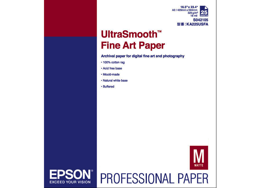Фотобумага  Epson Ultra Smooth Fine Art Paper A2