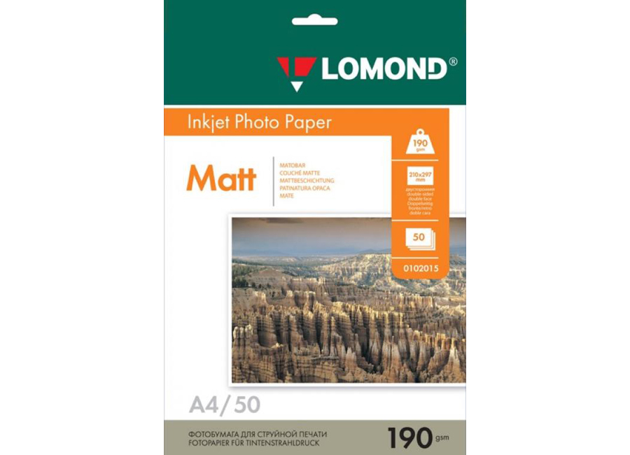 Фотобумага  Lomond для струйной печати