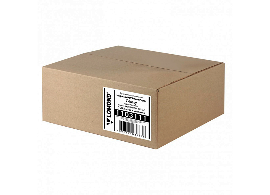 Фотобумага  Lomond InkJet Simply Photo Paper Glossy для струйной печати A4