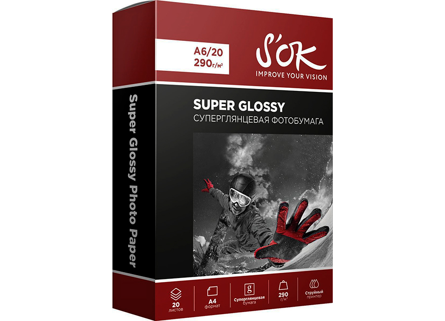 Фотобумага  Sakura Premium Risen Coated Super Glossy A6