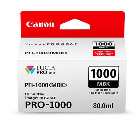 Картридж для плоттеров  Canon PFI-1000MBK Matte Black 80 мл (0545C001)