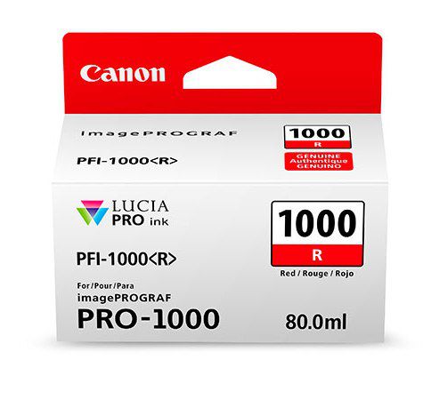 Картридж для плоттеров  Canon PFI-1000R Red 80 мл (0554C001)