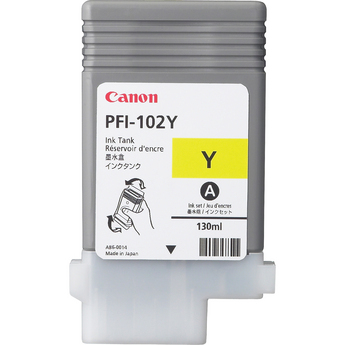 Картридж для плоттеров  Canon PFI-102Y Yellow 130 мл (0898B001)