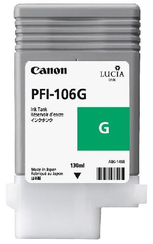 Картридж для плоттеров  Canon PFI-106G Green 130 мл (6628B001)