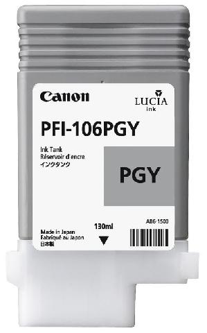 Картридж для плоттеров  Canon PFI-106PGY Photo Gray 130 мл (6631B001)