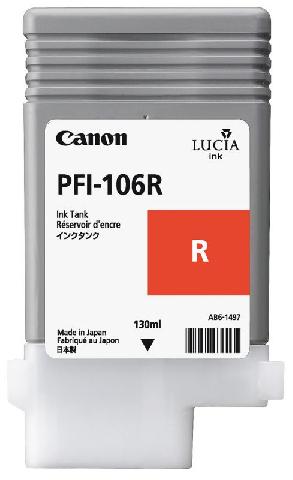 Картридж для плоттеров  Canon PFI-106R Red 130 мл (6627B001)