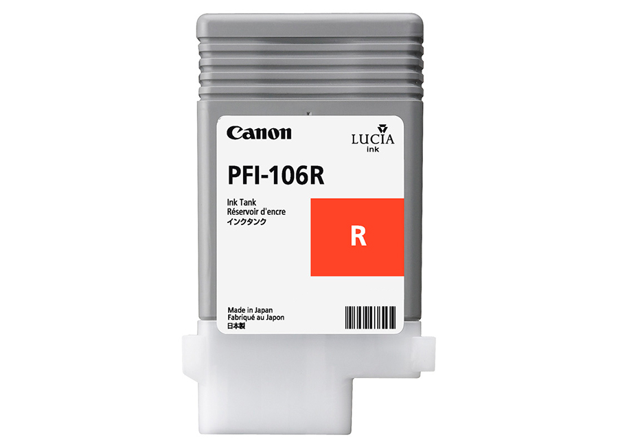 Картридж для плоттеров  Canon PFI-106R Red 90 мл (6627B001)