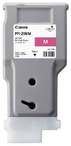 Картридж для плоттеров  Canon PFI-206M Magenta 300 мл (5305B001)