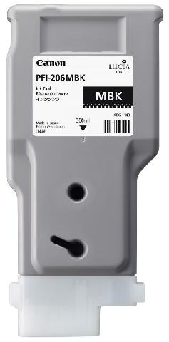 Картридж для плоттеров  Canon PFI-206MBK Matte Black 300 мл (5302B001)