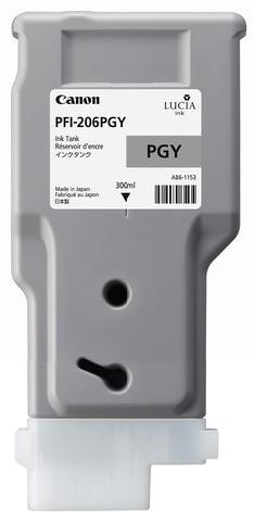 Картридж для плоттеров  Canon PFI-206PGY Photo Gray 300 мл (5313B001)