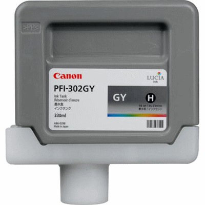 Картридж для плоттеров  Canon PFI-302GY Gray 300 мл (2217B001)
