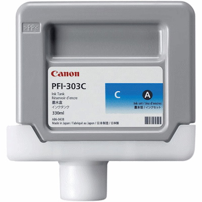 Картридж для плоттеров  Canon PFI-303C Cyan 330 мл (2959B001)