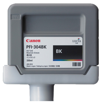 Картридж для плоттеров  Canon PFI-304BK Black 300 мл (3849B005)