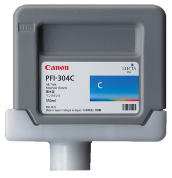 Картридж для плоттеров  Canon PFI-304C Cyan 300 мл (3850B005)