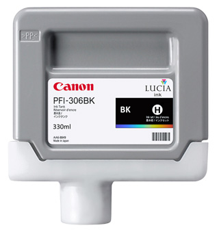 Картридж для плоттеров  Canon PFI-306BK Black 330 мл (6657B001)