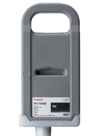 Картридж для плоттеров  Canon PFI-704BK Black 700 мл (3861B005)