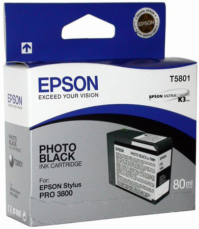 Картридж для плоттеров  Epson T5801 Photo Black 80 мл (C13T580100)