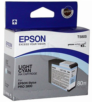 Картридж для плоттеров  Epson T5805 Light Cyan 80 мл (C13T580500)