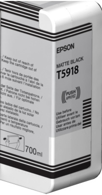 Картридж для плоттеров  Epson T5918 Matte Balck 700 мл (C13T591800)