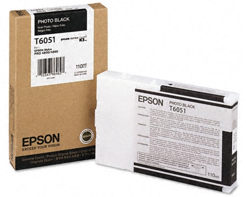 Картридж для плоттеров  Epson T6051 Photo Black 110 мл (C13T605100)