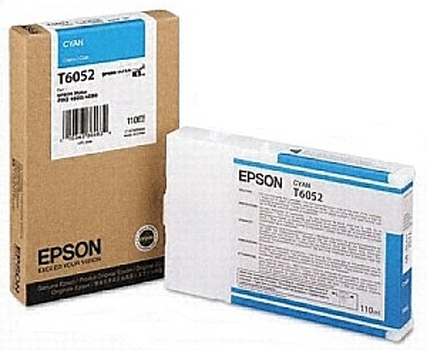 Картридж для плоттеров  Epson T6052 Cyan 110 мл (C13T605200)