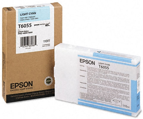 Картридж для плоттеров  Epson T6055 Light Cyan 110 мл (C13T605500)