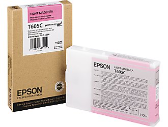 Картридж для плоттеров  Epson T605C Light Magenta 110 мл (C13T605C00)
