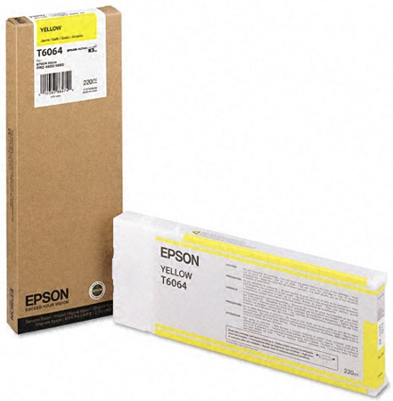 Картридж для плоттеров  Epson T6064 Yellow 220 мл (C13T606400)