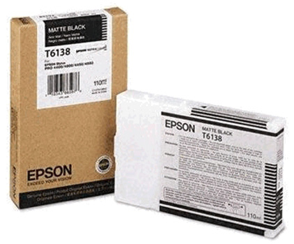 Картридж для плоттеров  Epson T6138 Matte Black 110 мл (C13T613800)