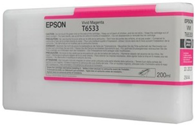 Картридж для плоттеров  Epson T6533 Light Magenta 200 мл (C13T653300)