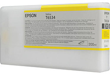 Картридж для плоттеров  Epson T6534 Yellow 200 мл (C13T653400)